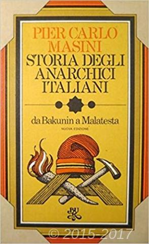Copertina di Storia degli anarchici italiani